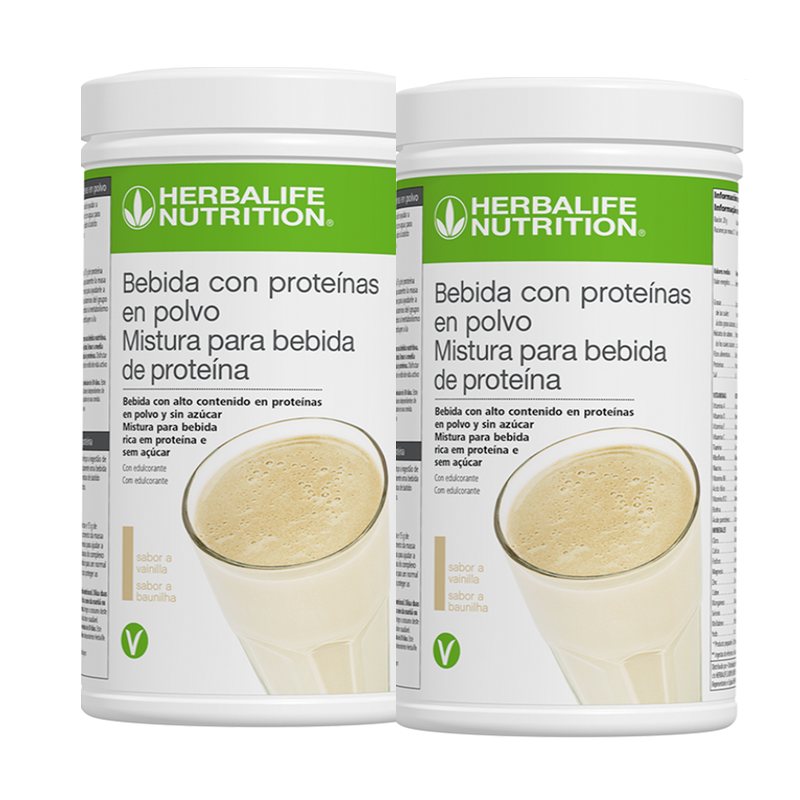 PACK de 2 Bebidas con Proteínas en Polvo Vainilla 588 g