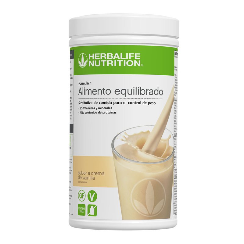 BATIDO Fórmula 1 - 780 gr Sabor Crema de Vainilla 30 RACIONES